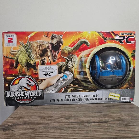Jurassic World Matchbox Radio Control  Legavy Collection Gyrosphere NWT - Picture 1 of 8